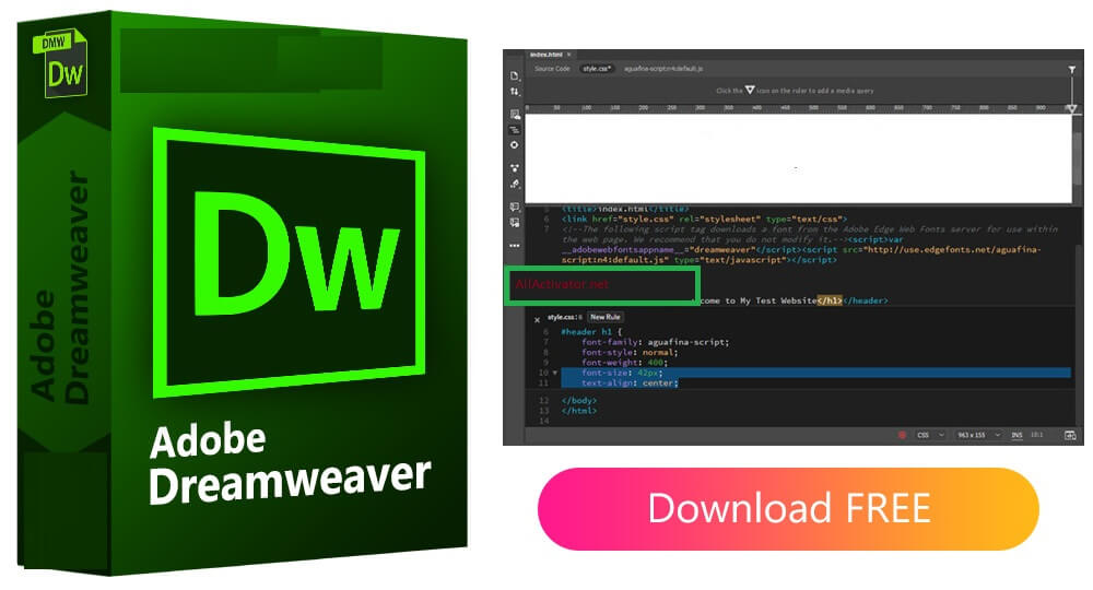 Dreamweaver Crack With Keygen Full Version Free Download