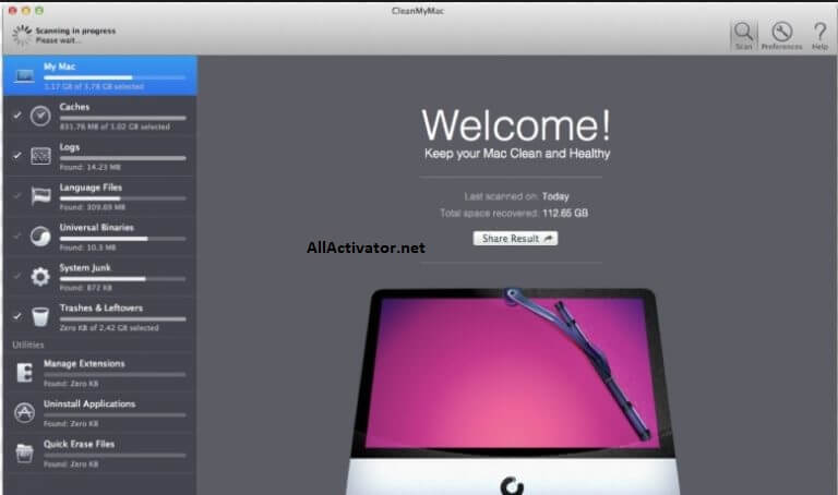 CleanMyMac 3 Crack With Activation Number Free Download